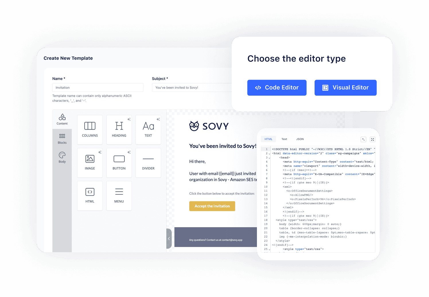 Sovy Amazon SES Template Manager / Builder